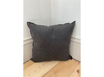 Dark Gray Wool Felt Pillow