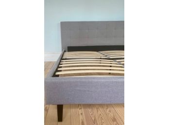 Modway Queen Size Gray Upholstered Modway Bed Frame 1 Of  2