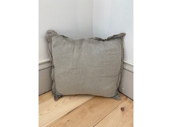 Gray Washed Linen Pillow