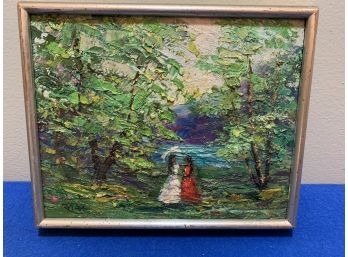 Impressionistic Oil Signed By Artist Illegible