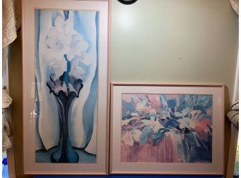 Two Large Print Pristine 1 Signed Great Pieces Clean