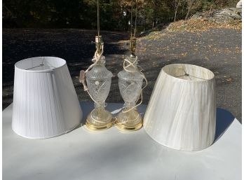 Lead Crystal(Made In Poland)Excellent Shape, Both Work