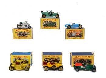 Collection Of Six Vintage Models Of Yesteryear Matchbook Cars
