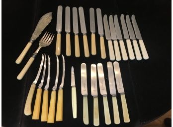 Useful Collection Of Vintage Cutlery And Serving Pieces