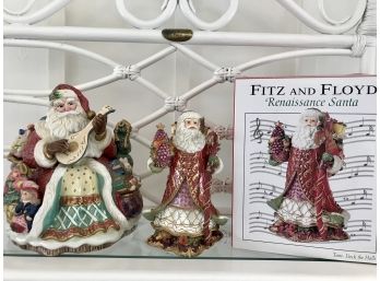 FITZ And FLOYD Renaissance Santa And Cookie Jar