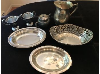 Lot Of Silver-plate Pieces
