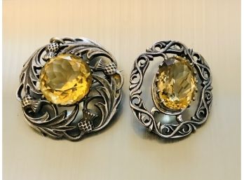 Pair Of Brilliantly Designed Antique Pins From SCOTLAND