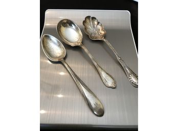 Trio Of Sterling Silver Spoons