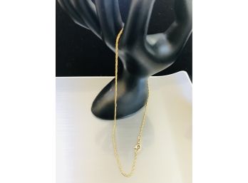 14K Gold Rope Chain From Spain