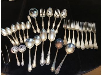 Large Lot Of Flatware Pieces