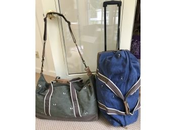 Pair Of LL BEAN Rolling Travel Bags