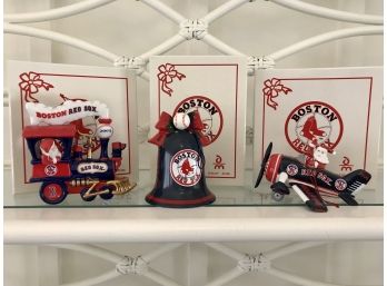 BOSTON RED SOX Ornaments With Boxes