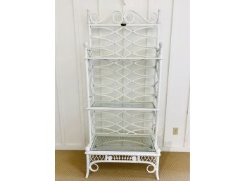 THE SMITHSONIAN COLLECTION WICKER BY: Henry Link Etagere