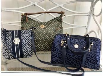 Trio Of Royal Blue And Forest Green TOMMY HILFIGER Bags