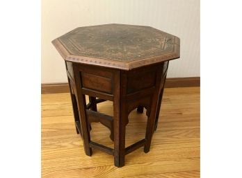 Antique Table With Inlay From India