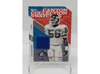 2018 Canton Collection Swatches Lawrence Taylor Hall Of Fame Game Used Jersey Card