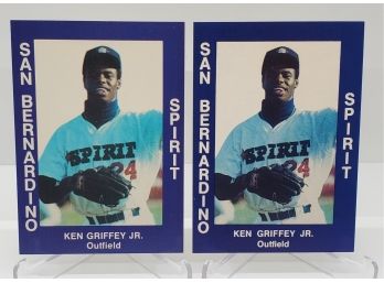 Lot Of 2 1988 Ken Griffey Jr Pre Rookie Cards