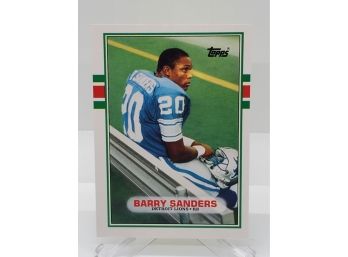 1989 Topps Barry Sanders Rookie Card