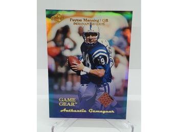 1999 Collectors Edge Game Gear Peyton Manning Game Used Football Card
