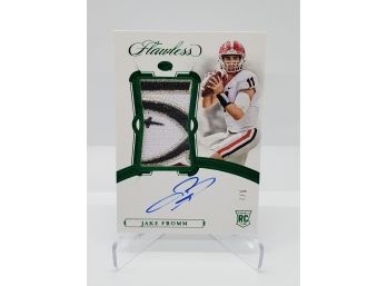 2020 Flawless Jake Fromm RPA Rookie Patch Auto /5