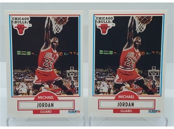 Lot Of 2 1990 Michael Jordan Cards High Graded