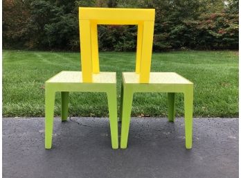 Vintage Plastic Stacking Tables