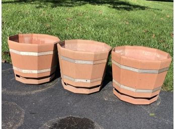 Rubbermaid Outdoor Planters, Set Of 3