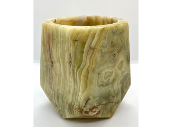 Genuine Onyx Hand Carved Vase, Pakistan