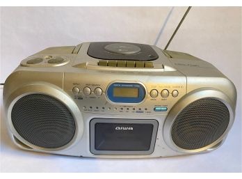 Aiwa Boombox Portable Stereo CSD-TD21 With Tape Deck & CD Player