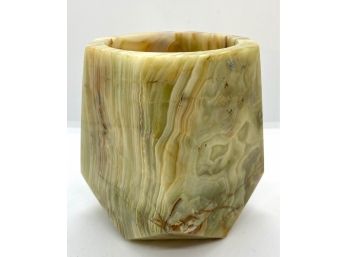 Genuine Onyx Hand Carved Vase, Pakistan
