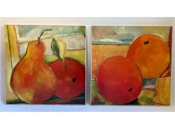 Set Fruit Prints On Canvas