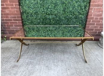 Worlds Away Mirror Top Coffee Table