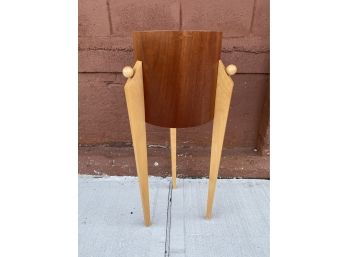 Unique Two Tone Wood Plant Stand
