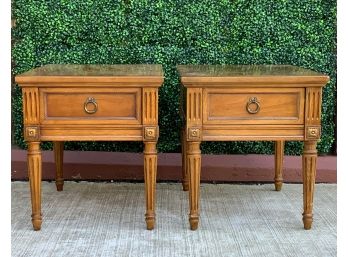 Pair Of Vintage Empire Style Nightstands