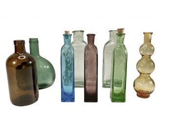 Collection Of Colorful Collectible Bottles