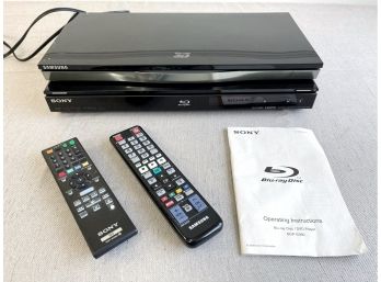 Pair Of Blu-ray Players By Sony And Samsung