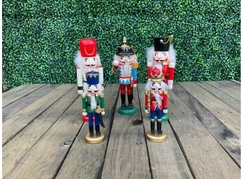 Five Wooden Soldier Nutcrackers