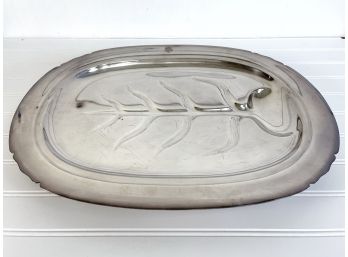 Vintage Reed & Barton Silver Plate Footed Serving Tray
