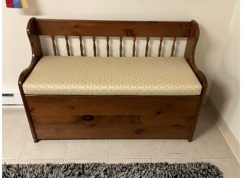 Wooden Bench With Storage