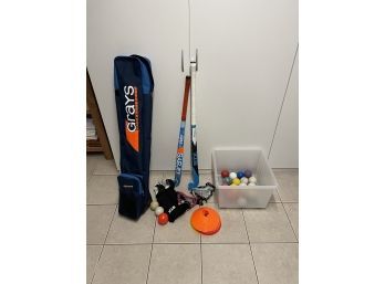 Field Hockey Sticks, Case And Balls