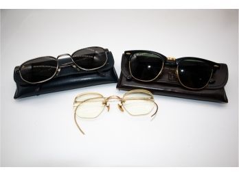 Vintage Glasses  Ray-Ban, Bausch-Lomb, And 12KGF Frame