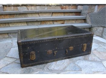 Paris Le Harve Antique Suitcase Continetal USA