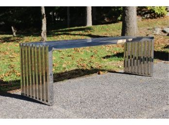 Modern Designer Metal Bench From NYC LUXURY APARTMENT