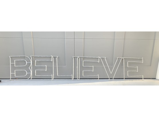 'Believe' Illuminated LED Light Panel