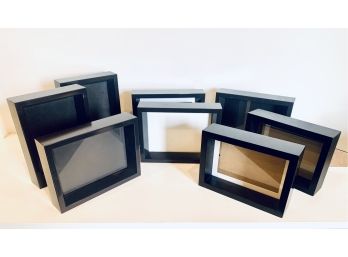 Set 8 Black Cube Frames