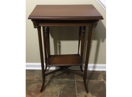 1886 Early Period Accent Table, Pencil Legs