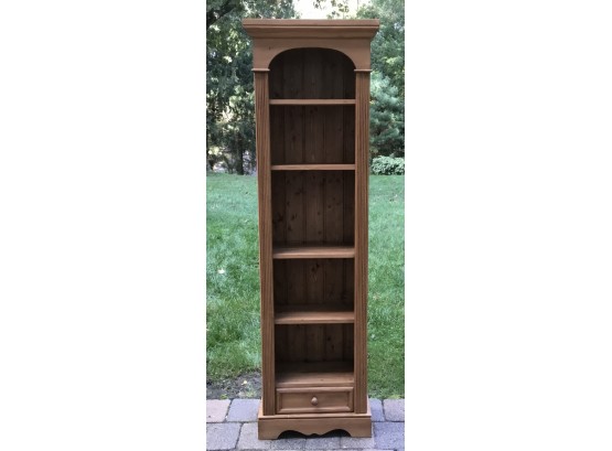 Standing Tower 5 Shelf Pine Bookcase