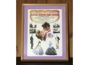 Gone With The Wind Poster Framed