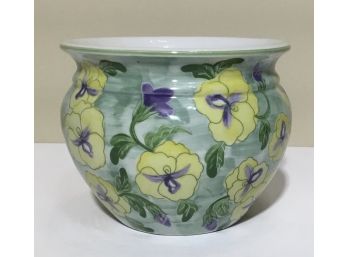 Ceramic Small Petite Pansy Vase, Bowl