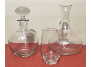 Crystal Decanters & Mini Crystal Pitcher